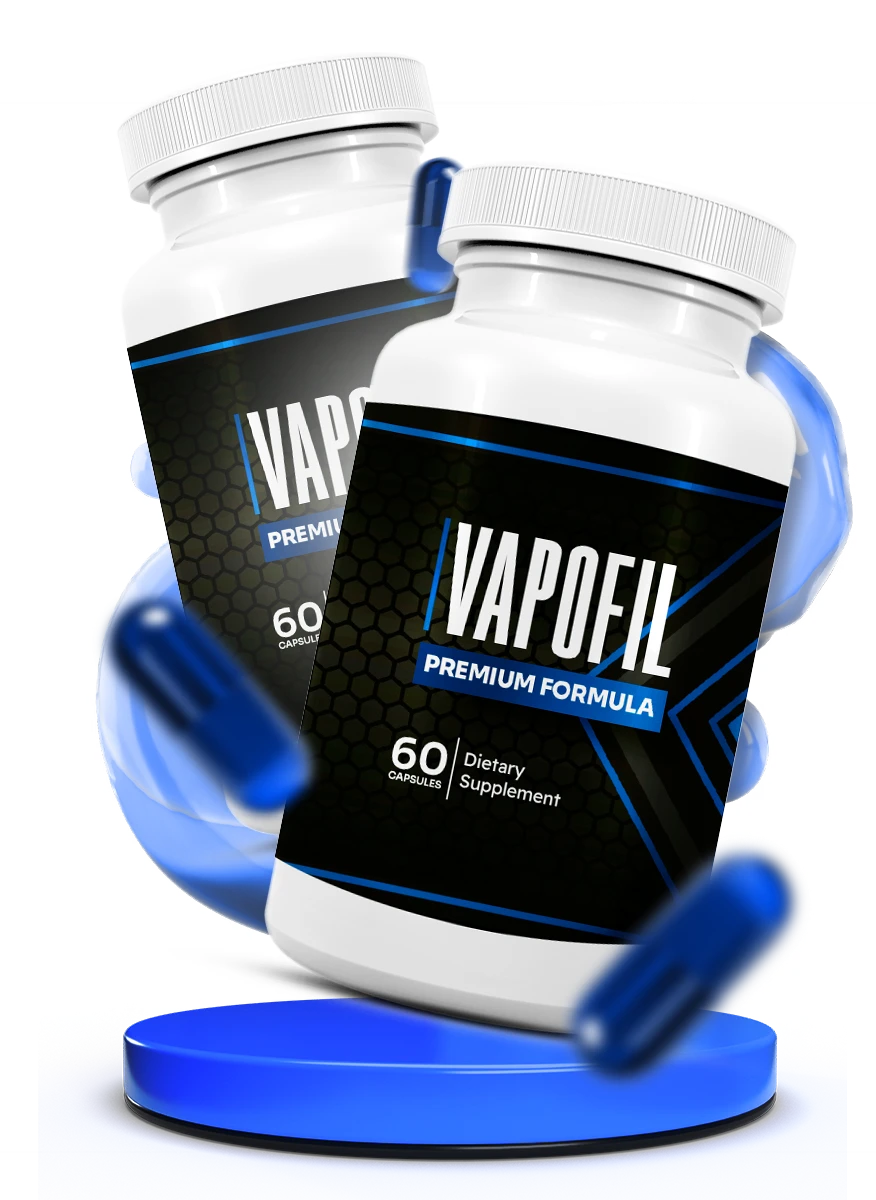 VapoFil natural male vitality supplement bottle